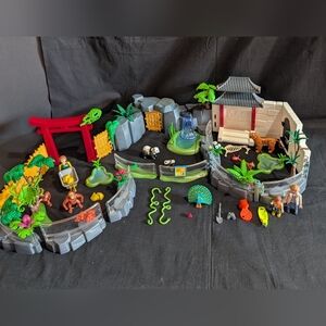 Playmobil Asian Zoological Garden Building Set #4852 Zoo Animal Enclosure *Read